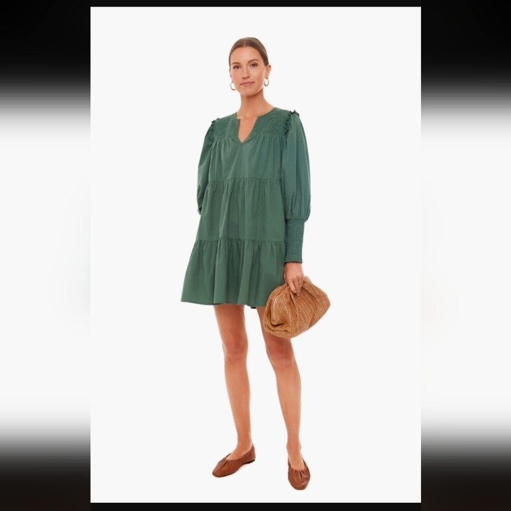 Tuckernuck Pomander Place Jaguar Green Ceci Dress